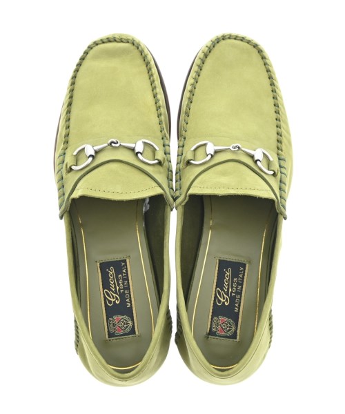 GUCCI（グッチ）ドレスシューズ/ローファー 緑 サイズ:37(23.5cm位) レディース/2200666977083