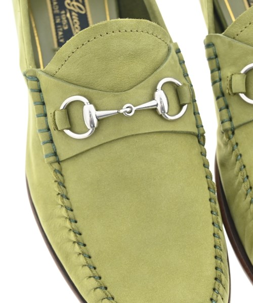 GUCCI（グッチ）ドレスシューズ/ローファー 緑 サイズ:37(23.5cm位) レディース/2200666977083
