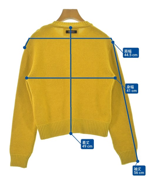 GUCCI（グッチ）ニット・セーター 黄 サイズ:XS レディース/2200660756134