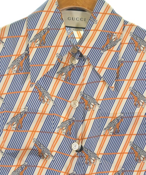 GUCCI（グッチ）ブラウス 青 サイズ:34(XXS位) レディース/2200669412147