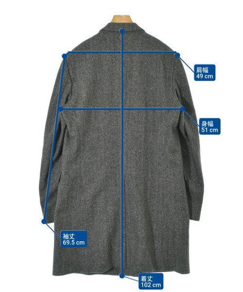 GUCCI（グッチ）チェスターコート グレー サイズ:52R (XL位) メンズ/2200665322129