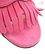 GUCCI（グッチ）サンダル ピンク サイズ:EU38(24.5cm位) レディース/2200669972023