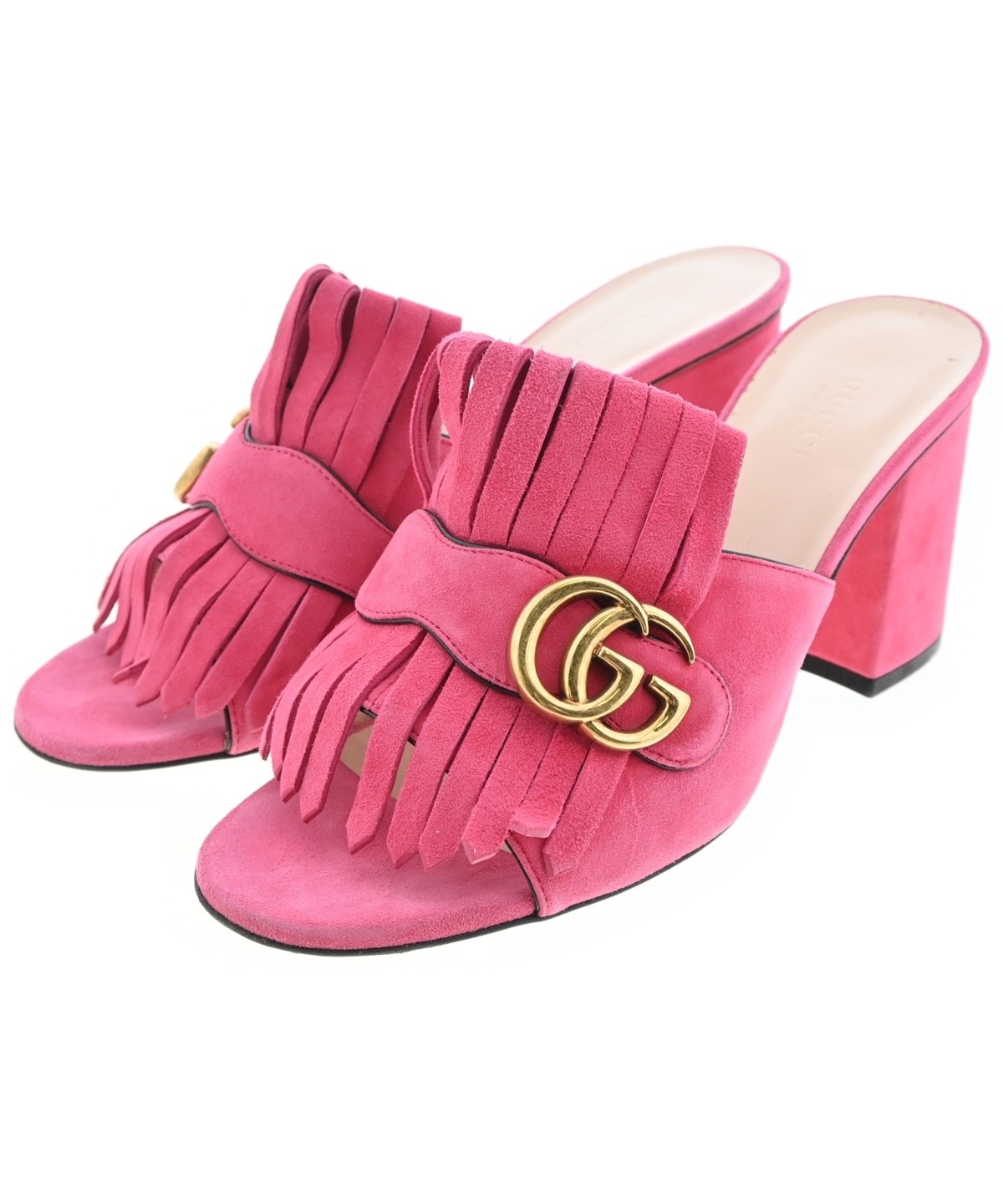 GUCCI（グッチ）サンダル ピンク サイズ:EU38(24.5cm位) レディース