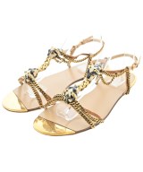 GUCCI（グッチ）サンダル ゴールド サイズ:EU38(24.5cm位) レディース/2200669972047