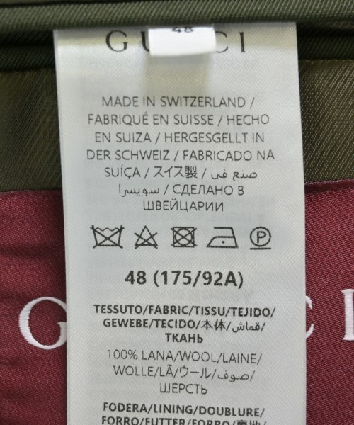 GUCCI（グッチ）ジャケット カーキ サイズ:48(L位) メンズ/2200670442010