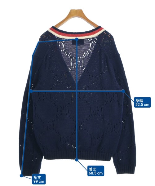 GUCCI（グッチ）カーディガン 紺 サイズ:XL メンズ/2200670655052