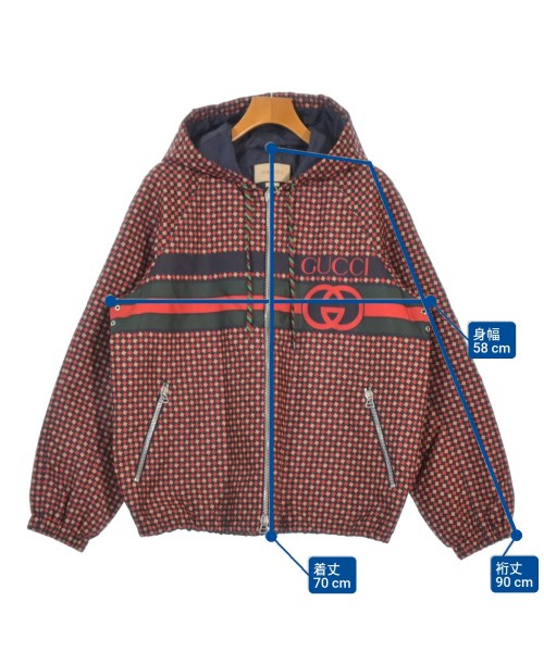 GUCCI（グッチ）ブルゾン 赤 サイズ:46(M位) メンズ/2200670743025