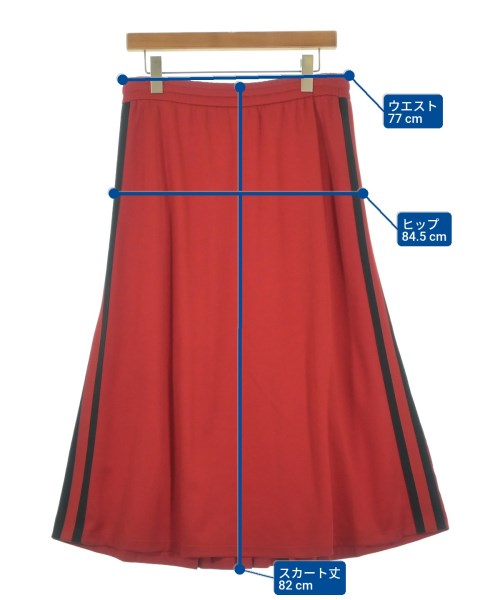 GUCCI（グッチ）ロング・マキシ丈スカート 赤 サイズ:L レディース/2200670750085