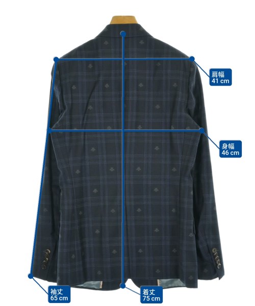 GUCCI（グッチ）ビジネス 紺 サイズ:46(M位)/46(M位) メンズ/2200671170011