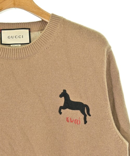 GUCCI（グッチ）ニット・セーター ベージュ サイズ:L メンズ/2200671919146