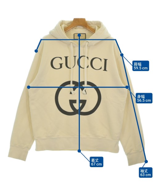 GUCCI（グッチ）パーカー 白 サイズ:M メンズ/2200672077012