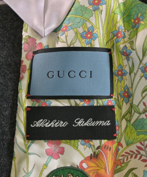 GUCCI（グッチ）チェスターコート グレー サイズ:48(L位) メンズ/2200672083129