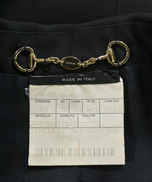 GUCCI（グッチ）テーラードジャケット 黒 サイズ:40(M位) レディース/2200668388047