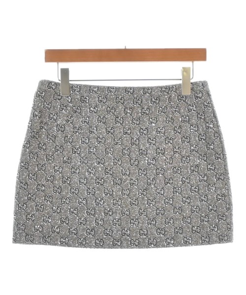 GUCCI（グッチ）ミニスカート シルバー サイズ:40(M位) レディース/2200671528089