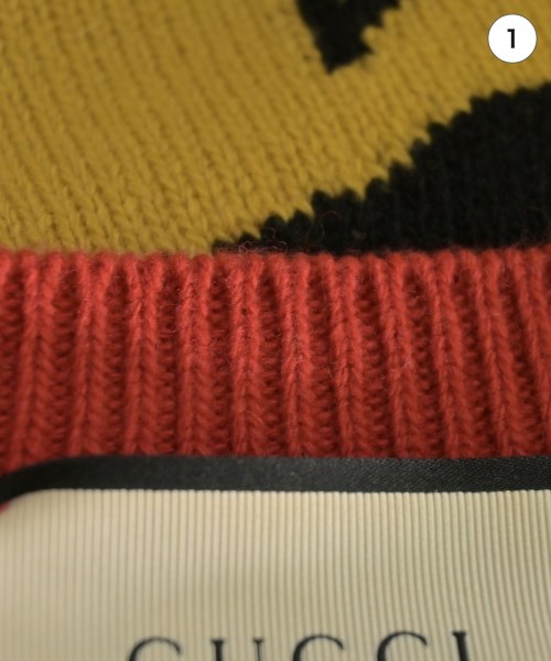 GUCCI（グッチ）ニット・セーター 赤 サイズ:-(S位) メンズ/2200672227059