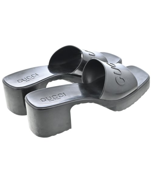 GUCCI（グッチ）サンダル 黒 サイズ:EU37(23.5cm位) レディース/2200722450109
