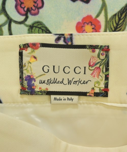 GUCCI（グッチ）ひざ丈スカート 白 サイズ:36(XS位) レディース/2200731033058