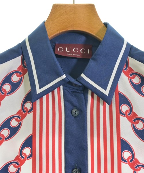 GUCCI（グッチ）ドレスシャツ 白 サイズ:38(S位) レディース/2200731309078