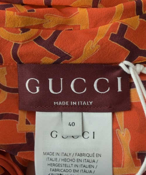 GUCCI（グッチ）ドレスシャツ オレンジ サイズ:40(M位) レディース/2200731309092