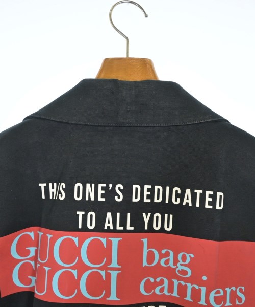 GUCCI（グッチ）ステンカラーコート 黒 サイズ:48(L位) メンズ/2200731525010