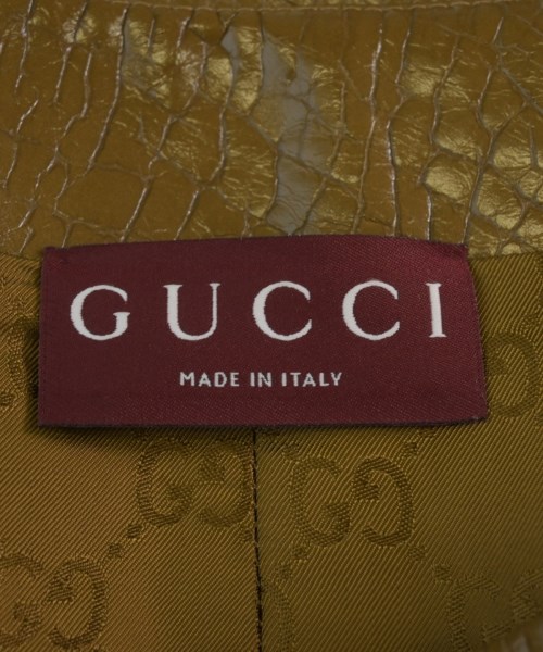 GUCCI（グッチ）ひざ丈スカート 茶 サイズ:46(XL位) レディース/2200732360030