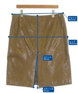 GUCCI（グッチ）ひざ丈スカート 茶 サイズ:46(XL位) レディース/2200732360030