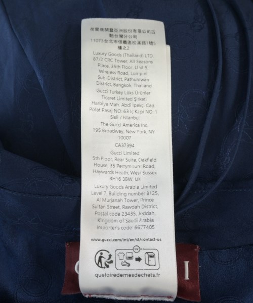 GUCCI（グッチ）ワンピース 紺 サイズ:44(L位) レディース/2200732360054