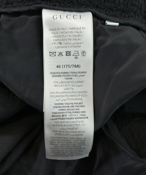 GUCCI（グッチ）スラックス 黒 サイズ:46(M位) メンズ/2200732360108
