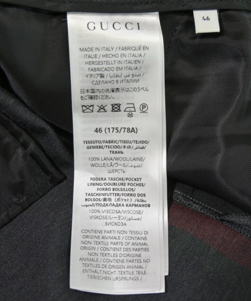 GUCCI（グッチ）スラックス グレー サイズ:46(M位) メンズ/2200732360115