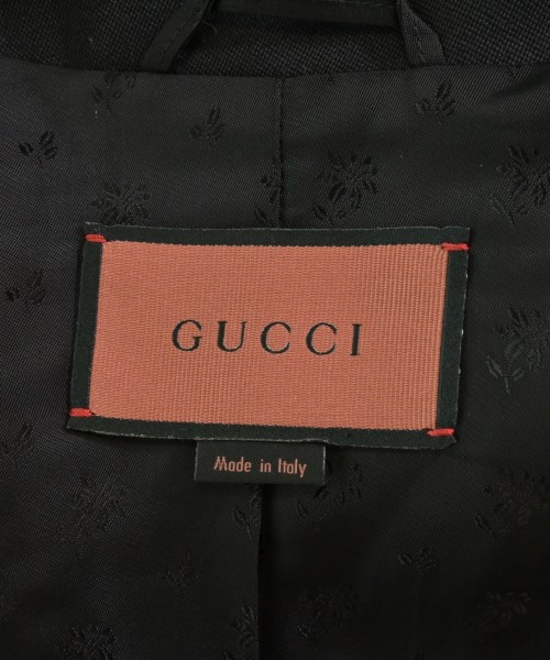 GUCCI（グッチ）テーラードジャケット 黒 サイズ:46(XL位) レディース/2200733545016
