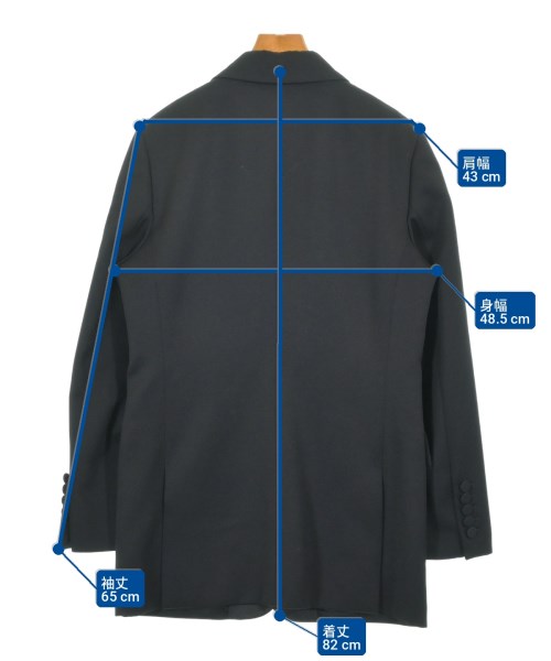 GUCCI（グッチ）テーラードジャケット 黒 サイズ:46(XL位) レディース/2200733545016
