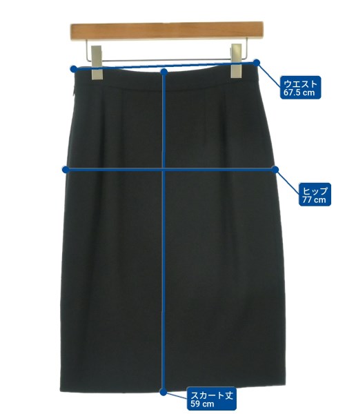 GUCCI（グッチ）ひざ丈スカート 黒 サイズ:40(M位) レディース/2200733922091