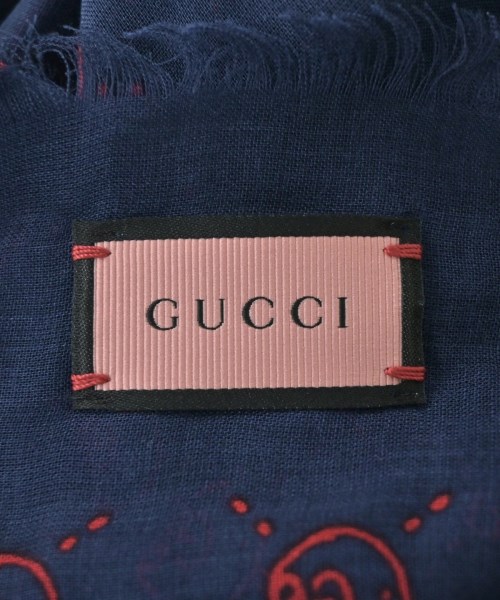 GUCCI（グッチ）ストール 紺 サイズ:- レディース/2200731048120