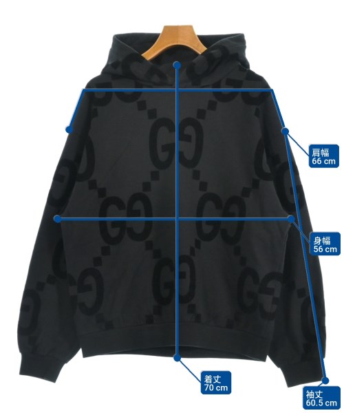 GUCCI（グッチ）パーカー 黒 サイズ:M メンズ/2200732915025