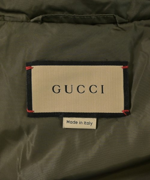 GUCCI（グッチ）ダウンジャケット/ダウンベスト カーキ サイズ:48(L位) メンズ/2200732915148