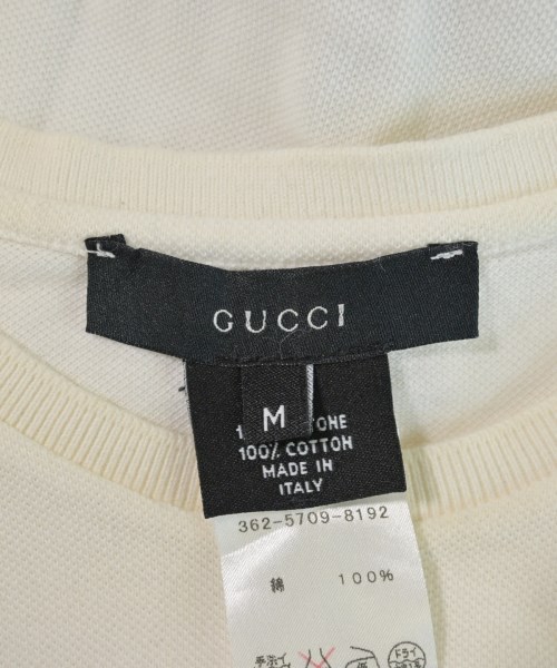 GUCCI（グッチ）Tシャツ・カットソー 白 サイズ:M メンズ/2200736850049