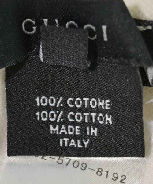 GUCCI（グッチ）Tシャツ・カットソー 白 サイズ:M メンズ/2200736850049