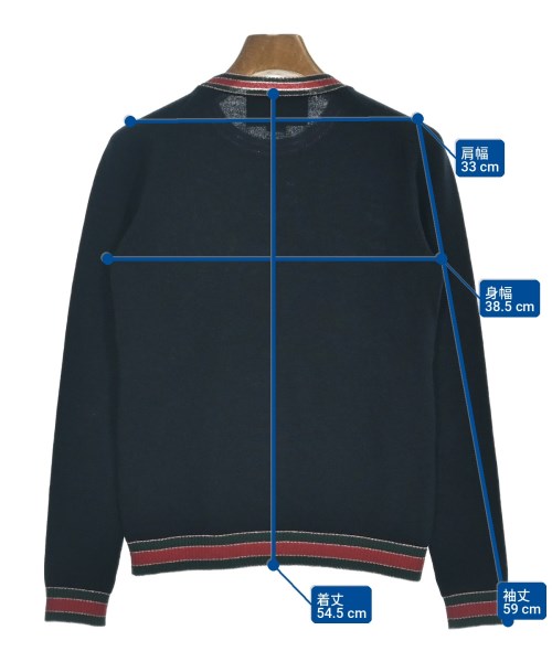 GUCCI（グッチ）ニット・セーター 紺 サイズ:XS レディース/2200737860016
