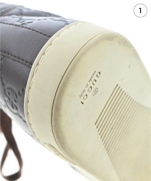 GUCCI（グッチ）スニーカー 茶 サイズ:9(27.5cm位) メンズ/2200720203028