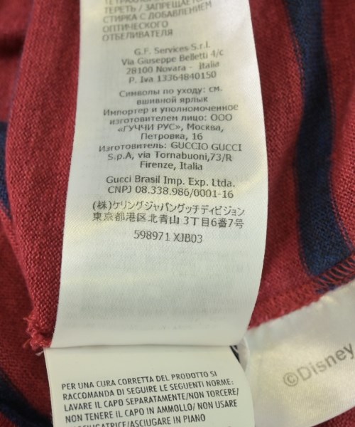 GUCCI（グッチ）Tシャツ・カットソー 赤 サイズ:S メンズ/2200721067063
