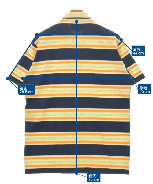 GUCCI（グッチ）ポロシャツ 紺 サイズ:M メンズ/2200721219080