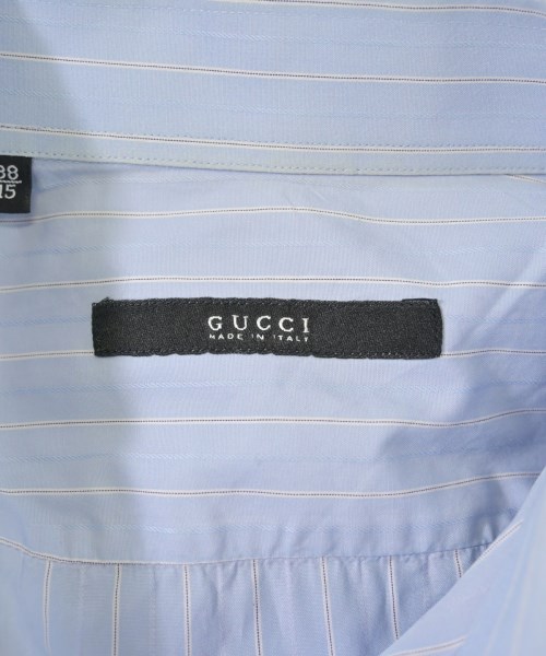 GUCCI（グッチ）ドレスシャツ 青 サイズ:15(S位) メンズ/2200716861164