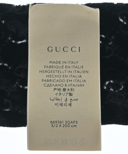 GUCCI（グッチ）ストール 黒 サイズ:- メンズ/2200721250229