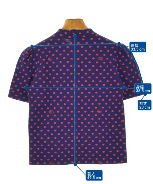 GUCCI（グッチ）ニット・セーター 紺 サイズ:S レディース/2200722088074