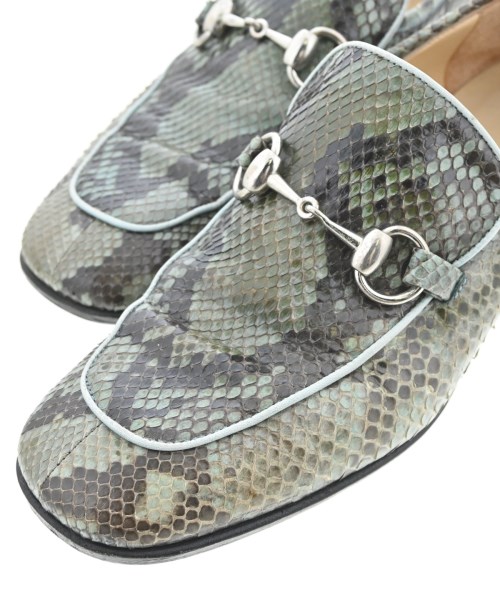 GUCCI（グッチ）ドレスシューズ/ローファー 緑 サイズ:7(24cm位) レディース/2200718654115
