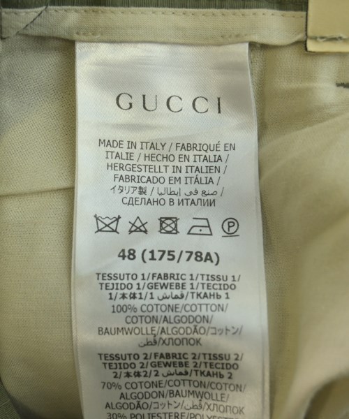 GUCCI（グッチ）カーゴパンツ カーキ サイズ:48(L位) メンズ/2200723029021