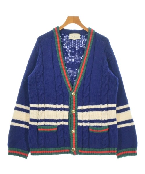 GUCCI（グッチ）カーディガン 青 サイズ:S メンズ/2200723292029