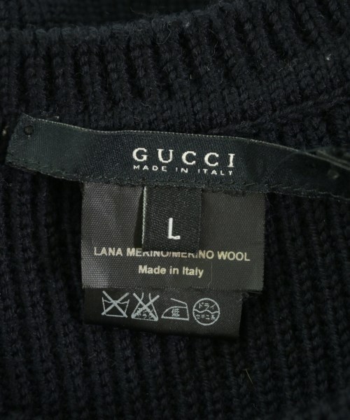 GUCCI（グッチ）ニット・セーター 紺 サイズ:L メンズ/2200720141054