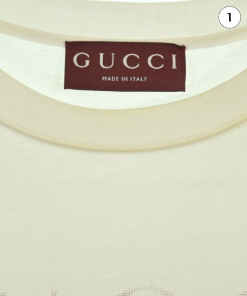 GUCCI（グッチ）Tシャツ・カットソー 白 サイズ:M メンズ/2200724144075