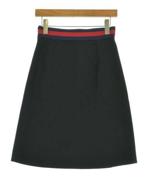GUCCI（グッチ）ひざ丈スカート 黒 サイズ:38(S位) レディース/2200724451036